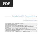 Doing Business 2012 Maroc Echos Presse en Ligne