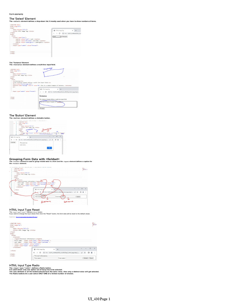 Form Elements | PDF