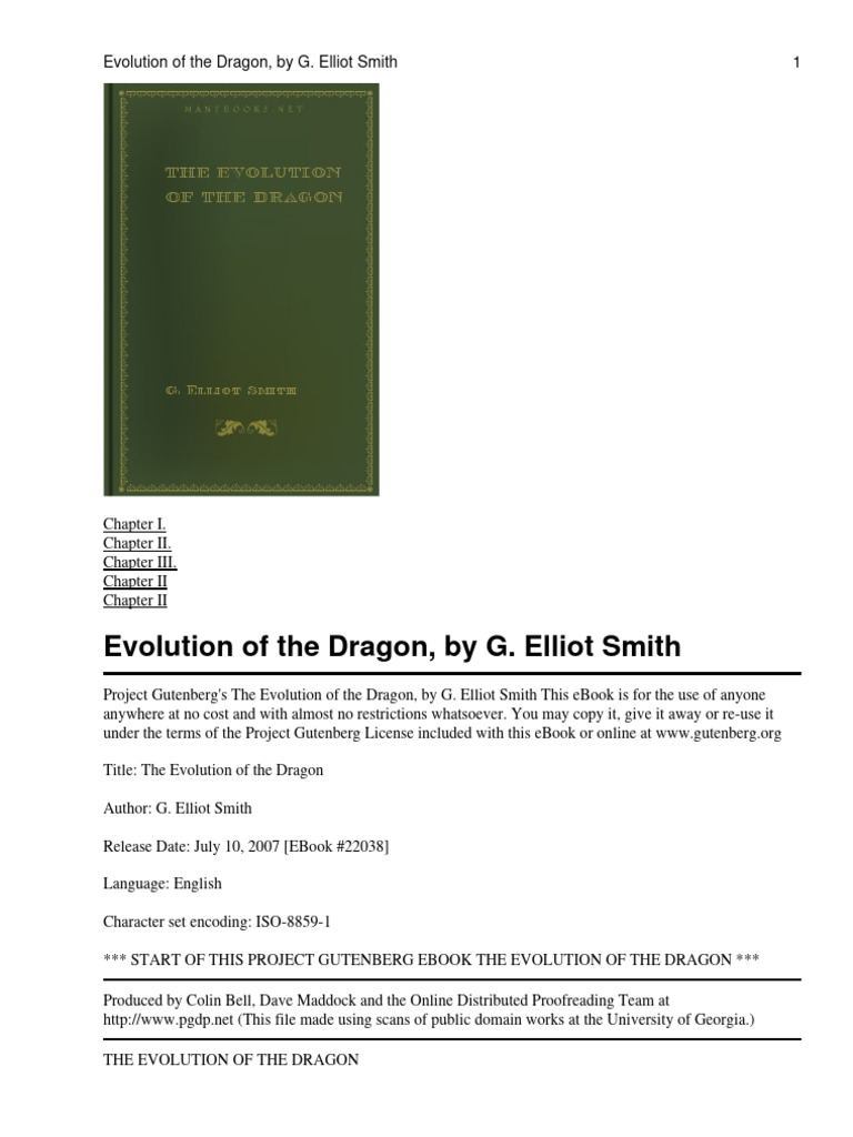 The Evolution of The Dragon | PDF