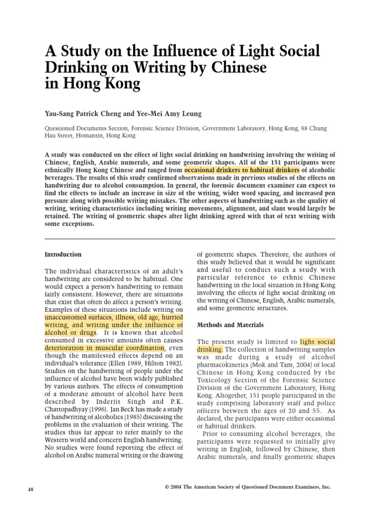 A Study On The Influence of Light Social Writing by Chinese | PDF ...