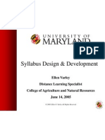 Syllabus Design and Development Final