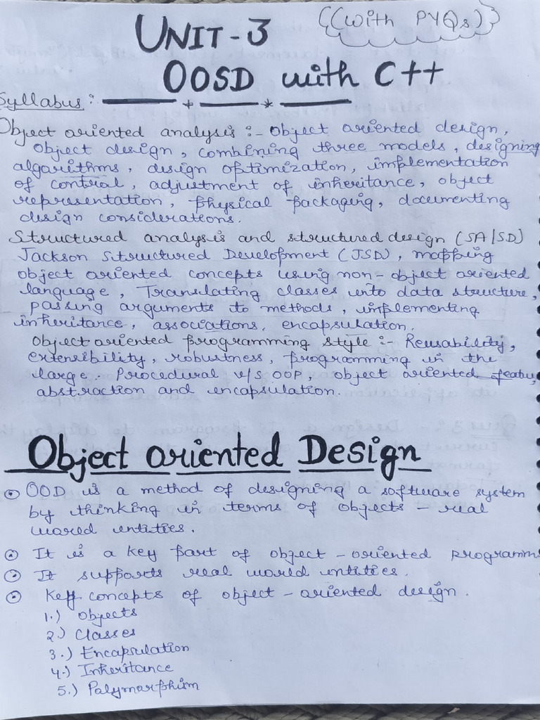 Unit-3 Oosd With C++ | PDF