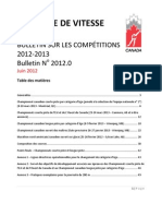 Bulletin sur les compétitions 2012-13 - 2012.0