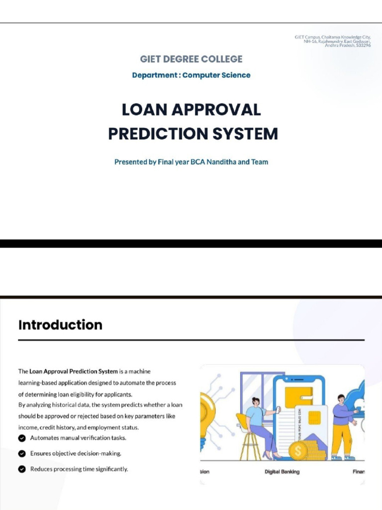 Loan Approval Prediction System.. ? | PDF
