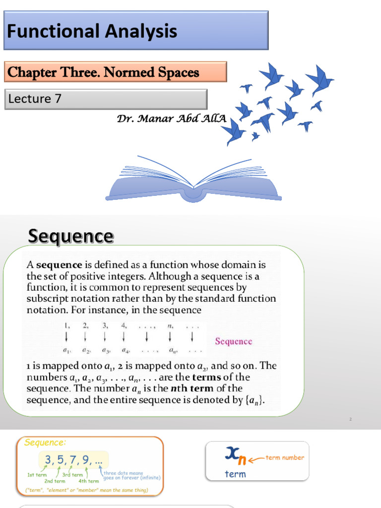 Functional Analysis The Normed Space 007 | PDF | Sequence | Function ...
