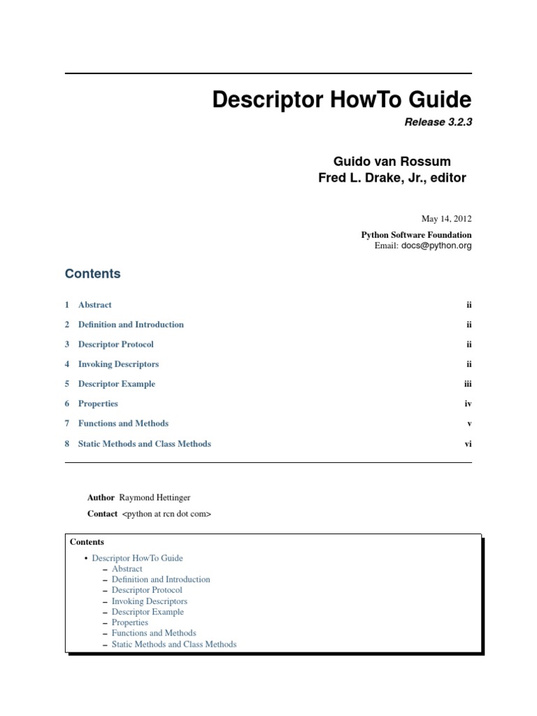 Howto Descriptor | PDF