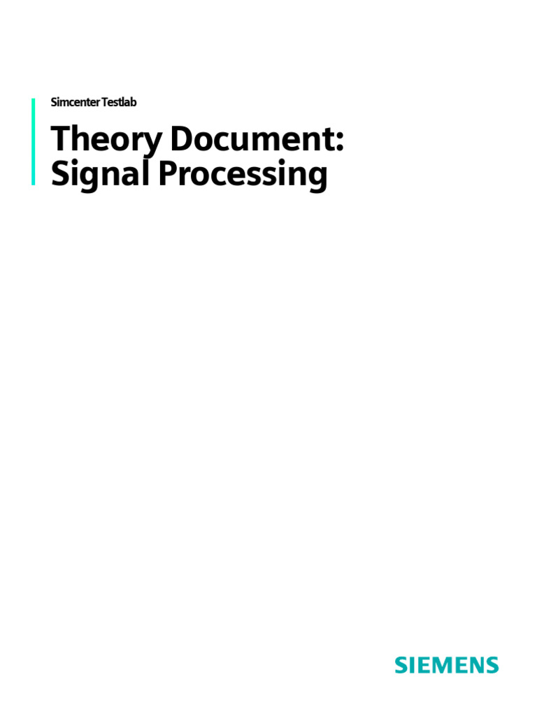 Signal Processing | PDF | Fast Fourier Transform | Spectral Density