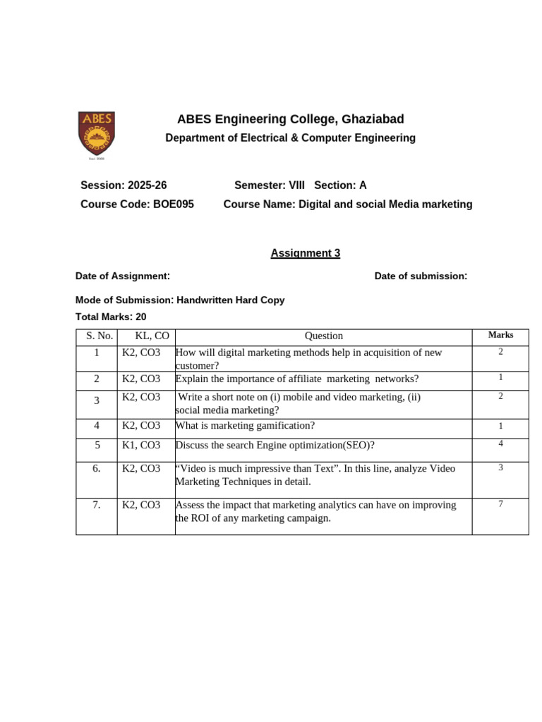 Unit 3 Assignment 3 | PDF