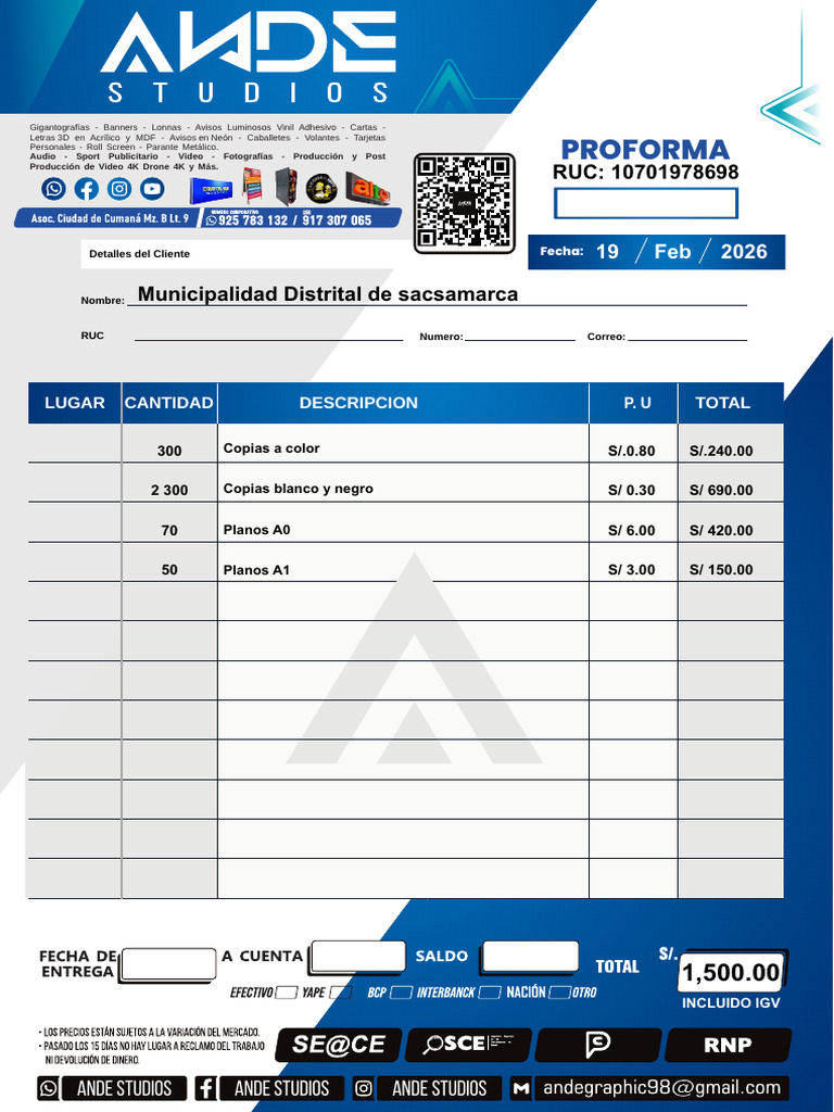 Proforma | PDF