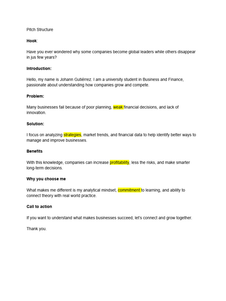 Pitch Structure | PDF