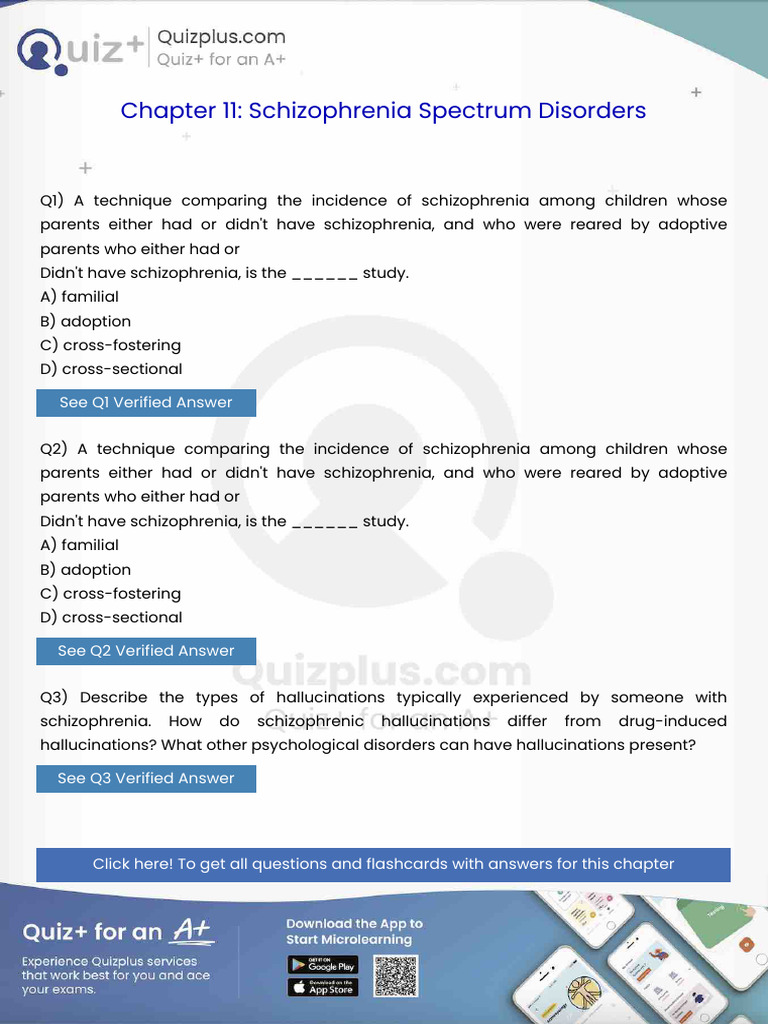 A Technique Comparing The Incidence of Schizophrenia Among Children ...