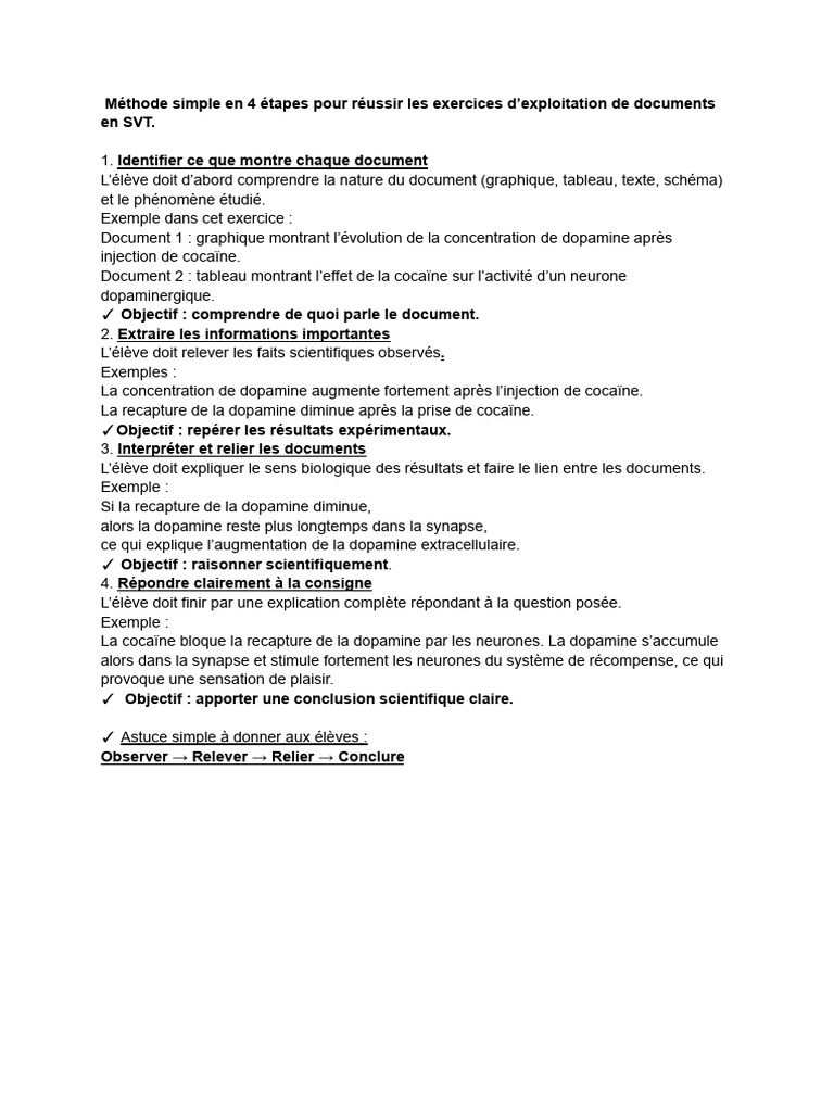 Méthode Pour Réussir L'exploitation de Documents | PDF