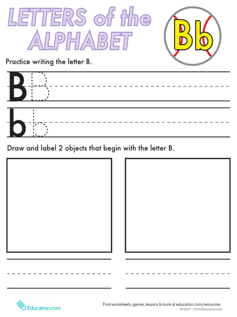 Alphabet Practice B | PDF