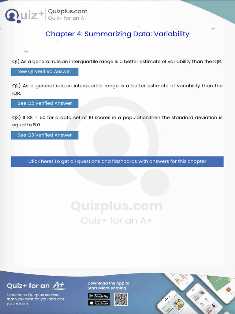 As A General Rulean Interquartile Range Is A Better Estimate of ...