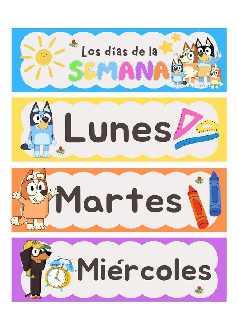 Días de La Semana | PDF