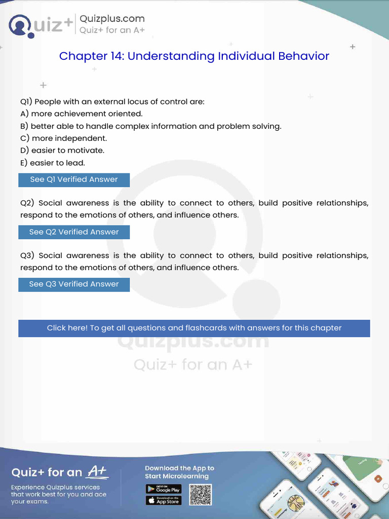 People With An External Locus of Control Are | PDF | Leadership ...