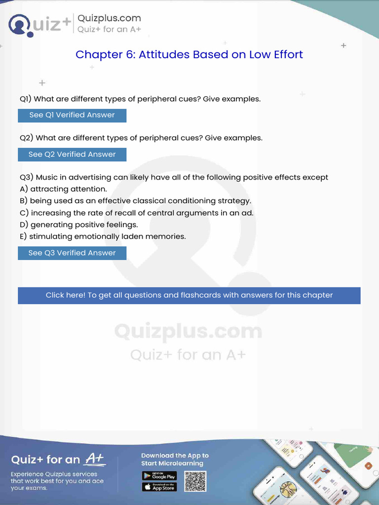 What Are Different Types of Peripheral Cues Give Examples | PDF