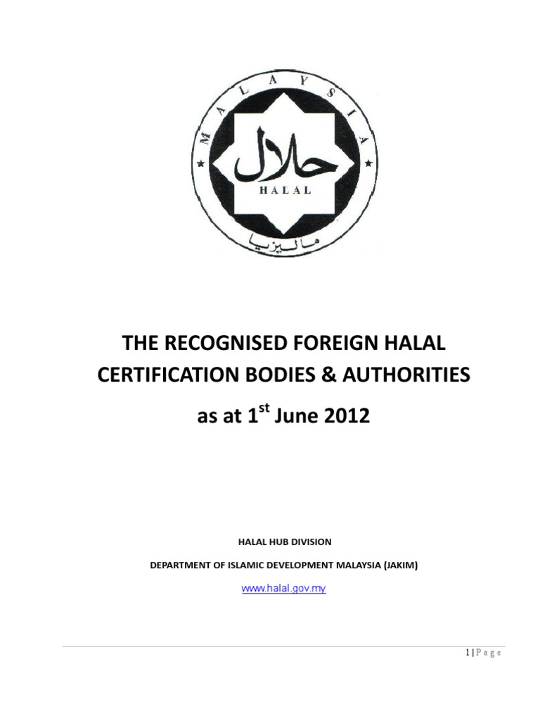 Global Halal Certification Guide | PDF