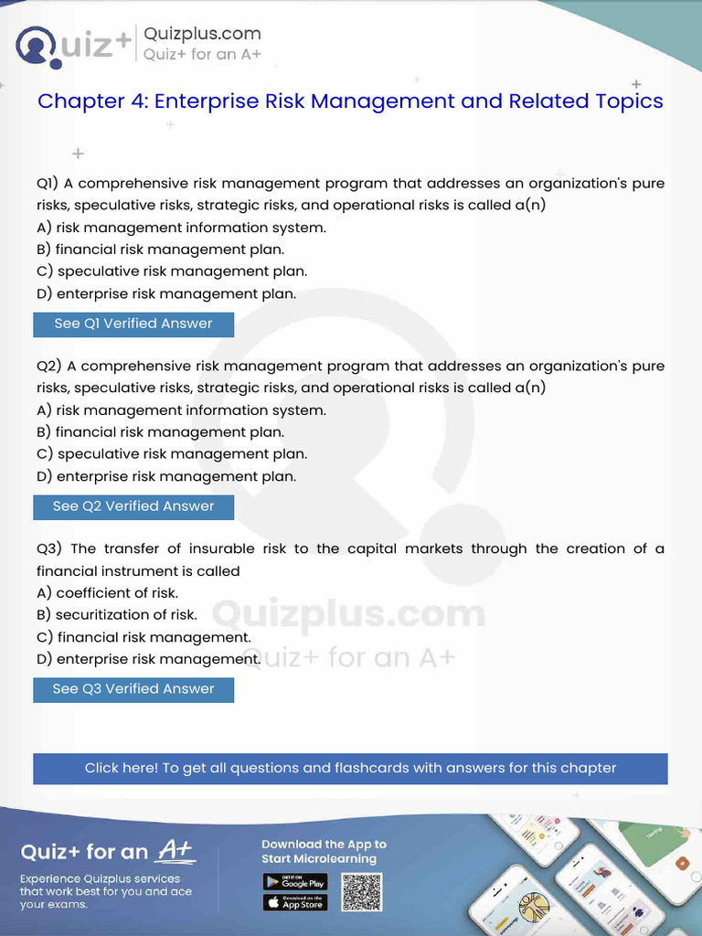 A Comprehensive Risk Management Program That Addresses An Organizations ...