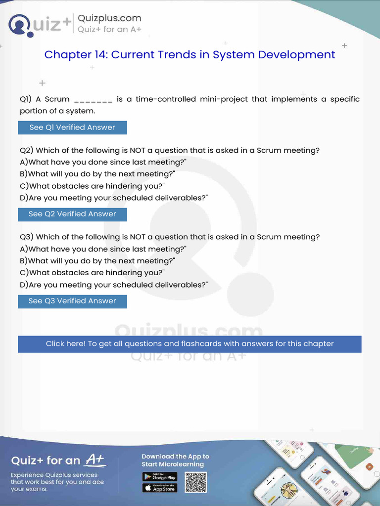 A Scrum Is A Timecontrolled Miniproject That Implements A Specific ...
