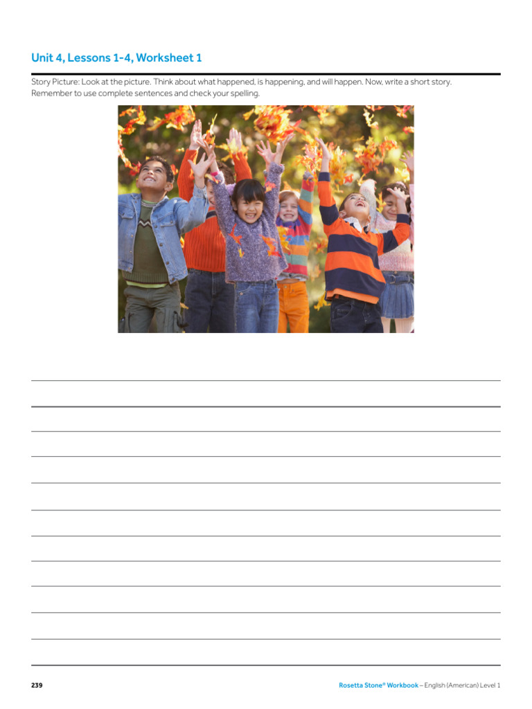 Unit 4, Lessons 1-4 Worksheets | PDF