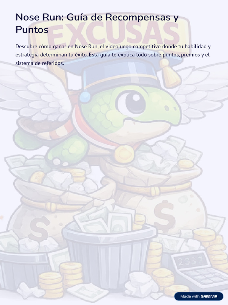 Nose Run Guia de Recompensas y Puntos | PDF