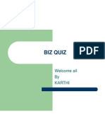 Biz Quiz: Welcome All by Karthi