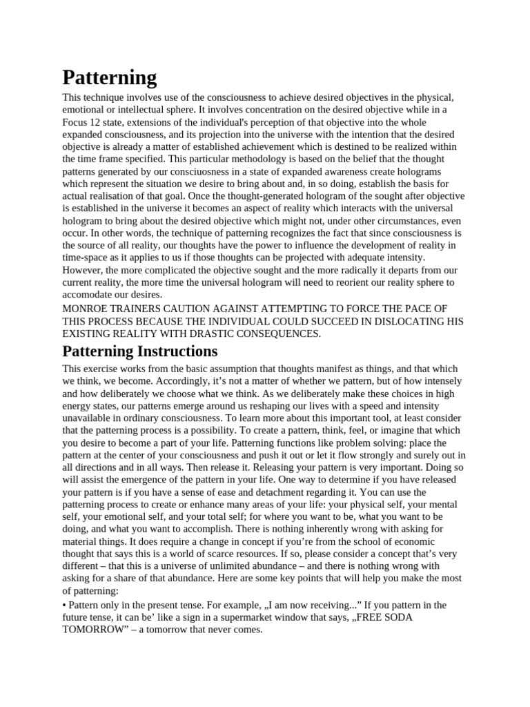 Patterning | PDF