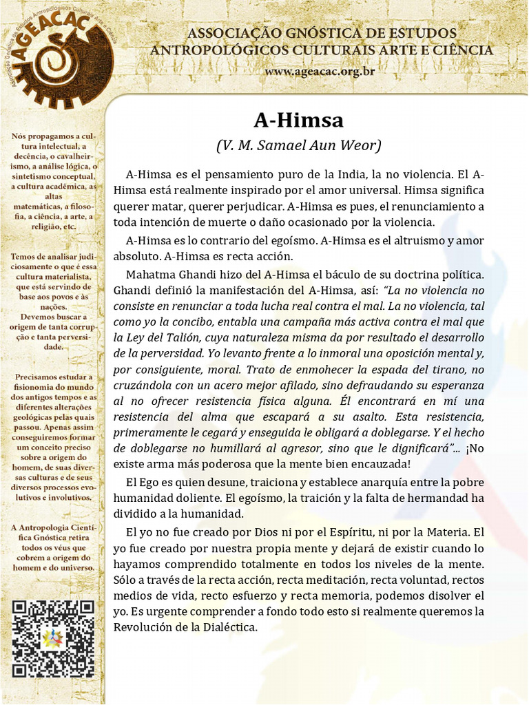 ESP - A-Himsa | PDF | Mal | Amor