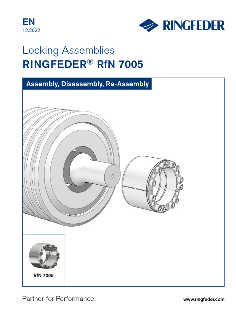 Installation and Operations Manual Ringfeder Locking Assemblies RFN ...
