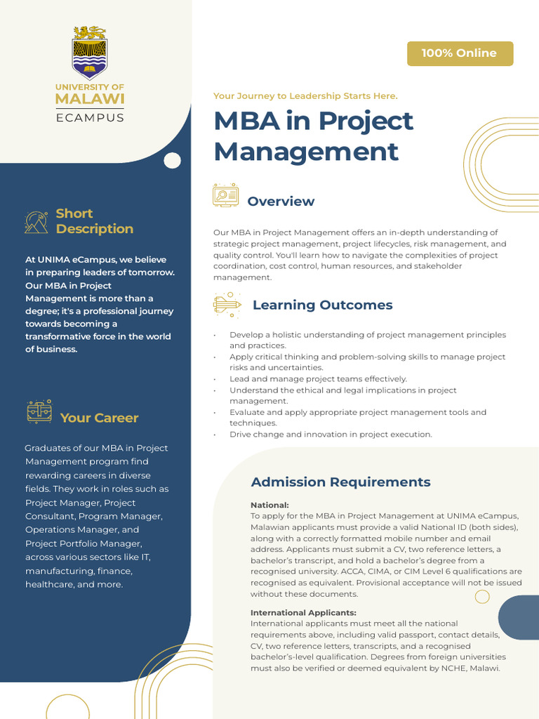 MBA in Project Management | PDF
