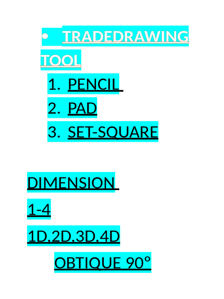 Trade Drawing | PDF