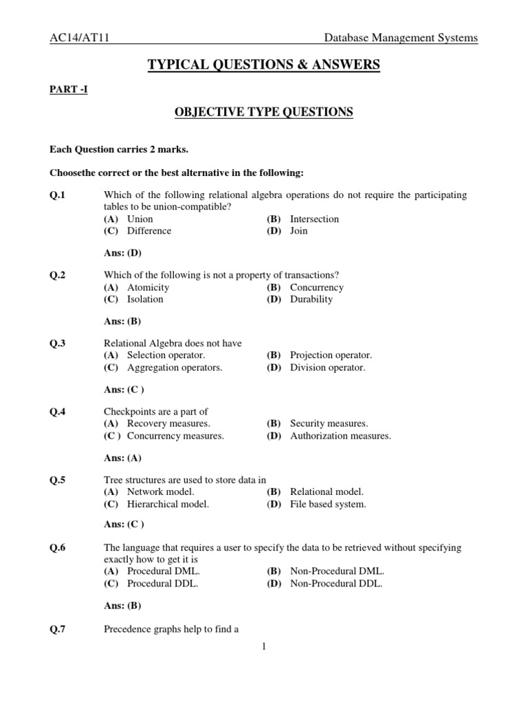 Database Questions Solutions | PDF | Database Index | Relational Database