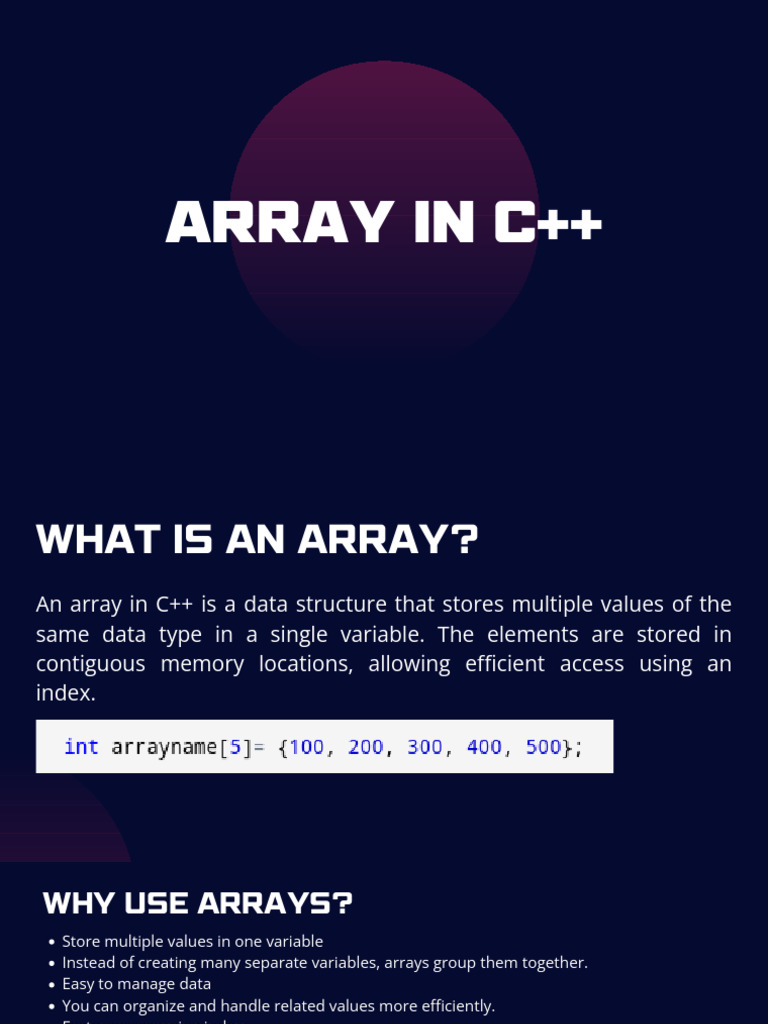 1D Array | PDF