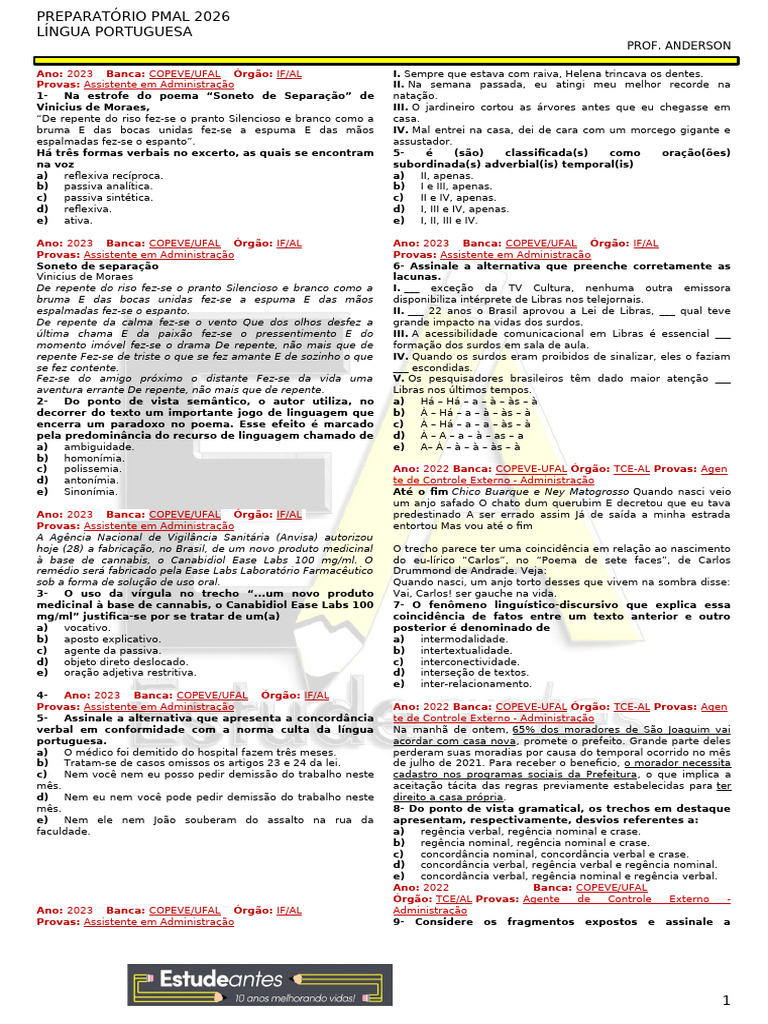 Copeve Advanced Aula 1 | PDF | Pronome | Assunto (gramática)