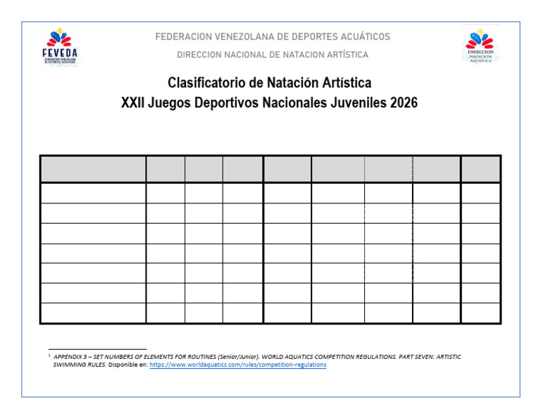 JDNJ 2026 Condiciones Técnicas de Competencia | PDF