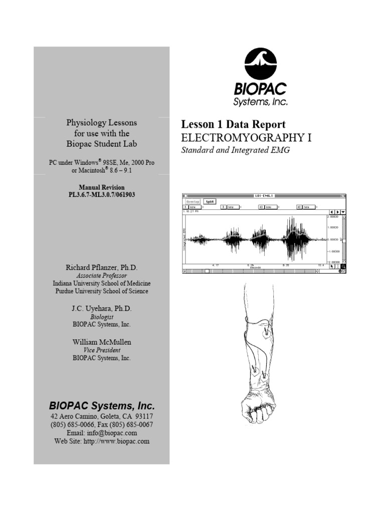 Lesson1 EMG1 | PDF | Electromyography