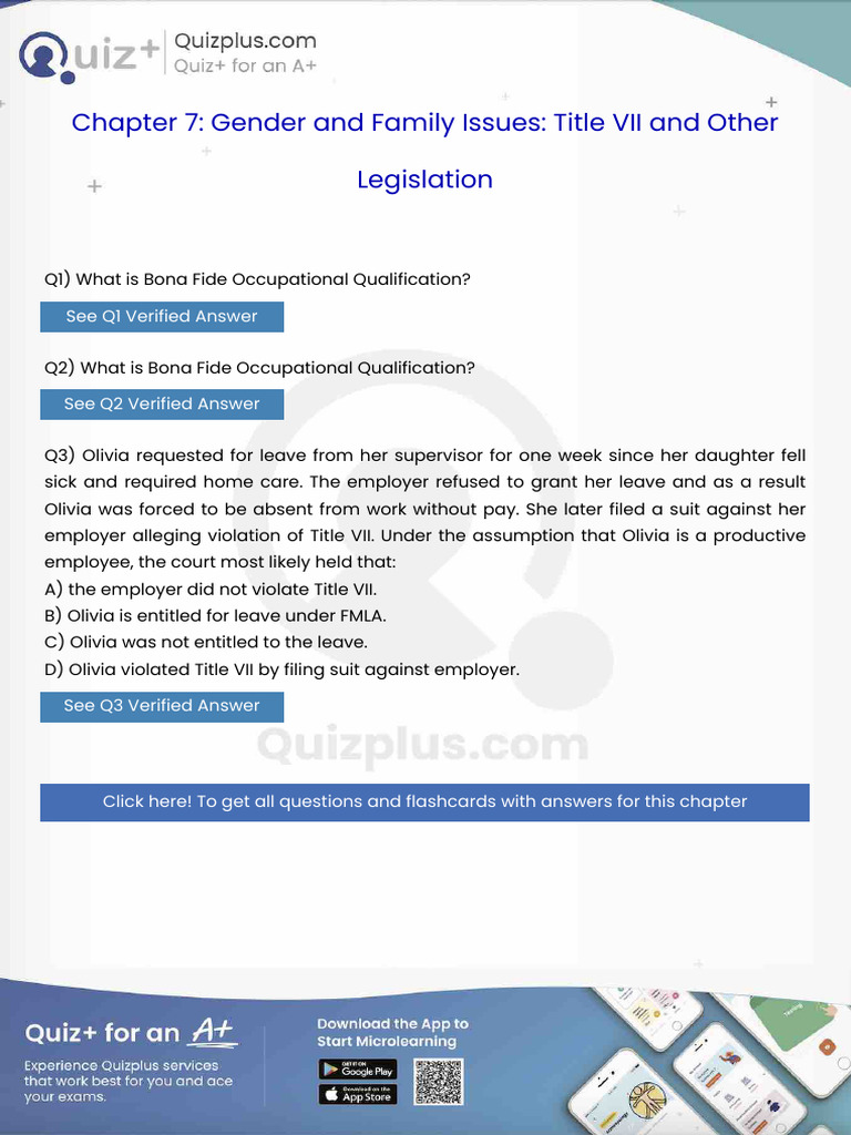 What Is Bona Fide Occupational Qualification | PDF