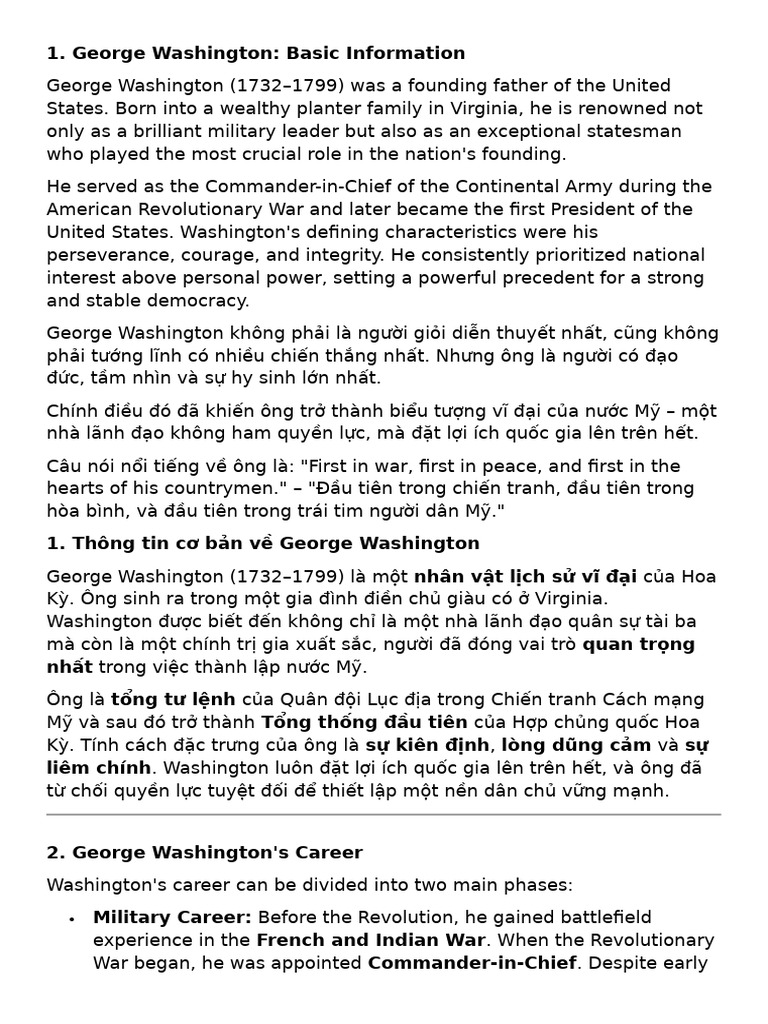 George Washington & The America Revolution | PDF