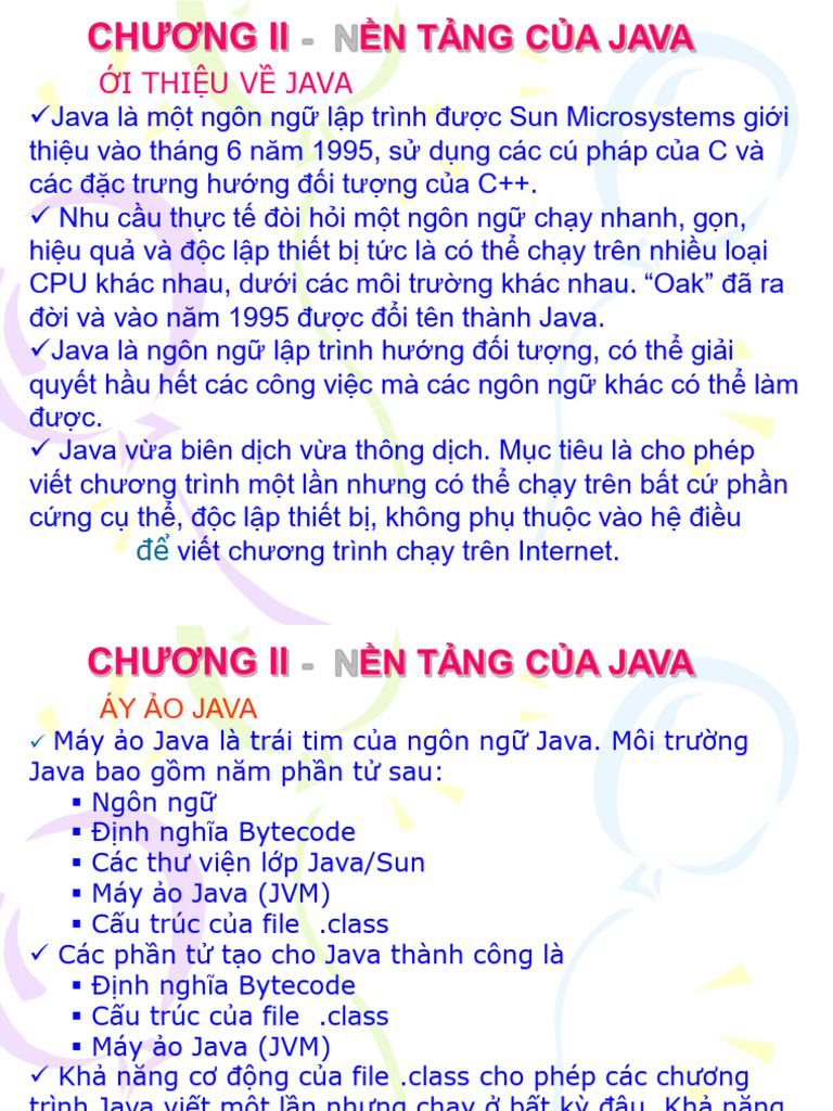 Bai Giang Java 2 | PDF