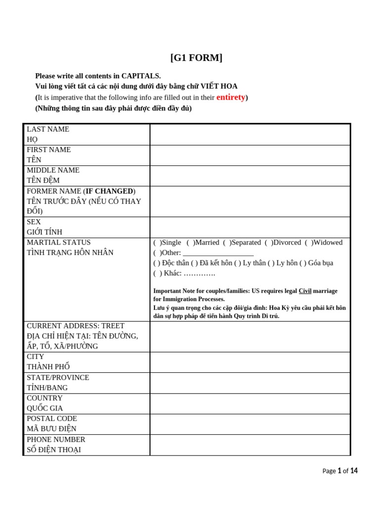 2025 G1 FORM (Update) | PDF
