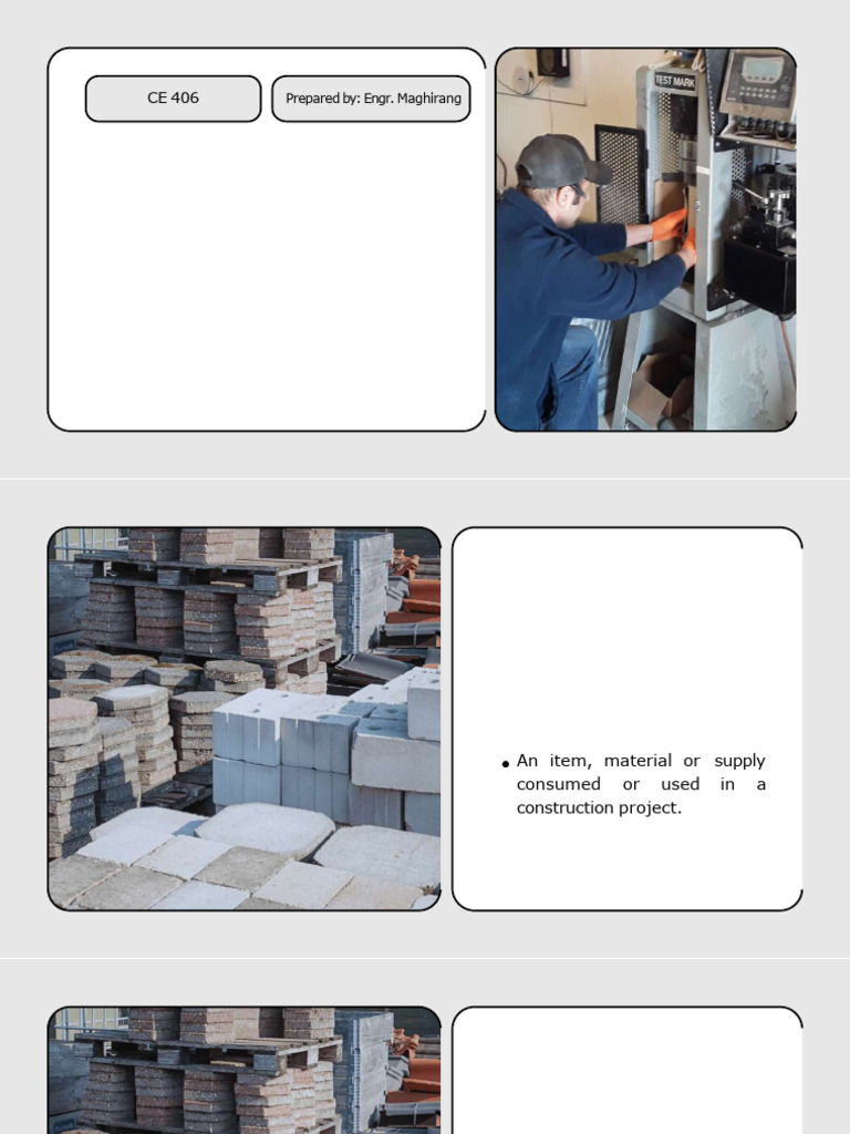 CE 406 - Lecture 1 | PDF | Concrete | Construction Aggregate