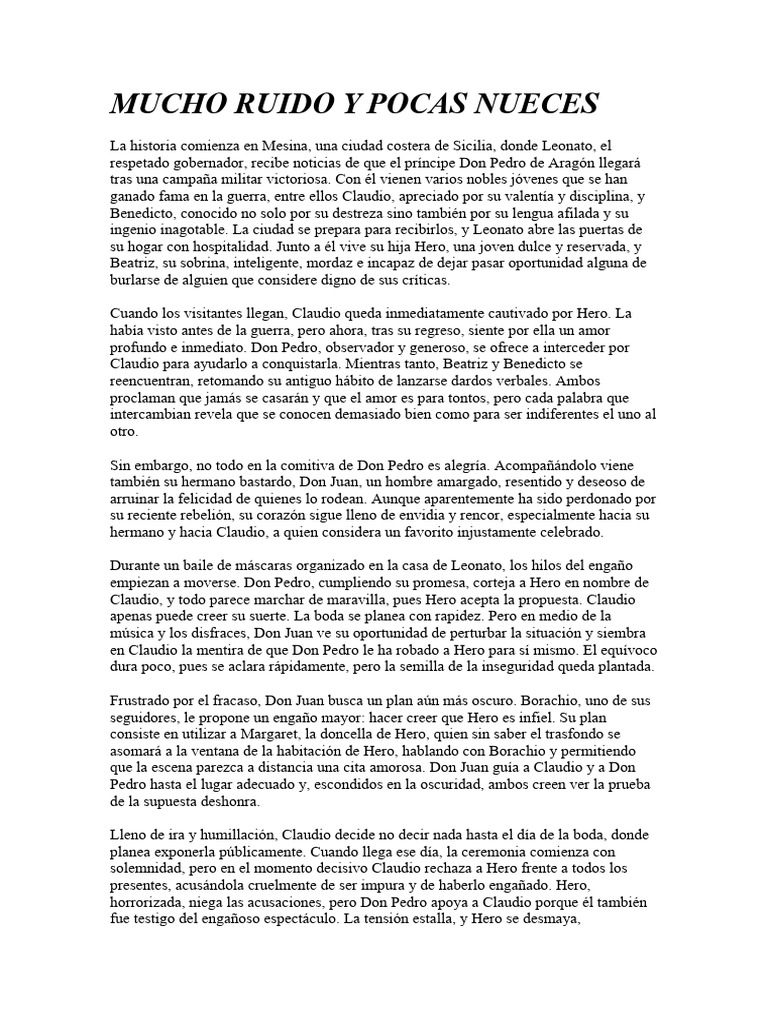 Mucho Ruido y Pocas Nueces 2 | PDF