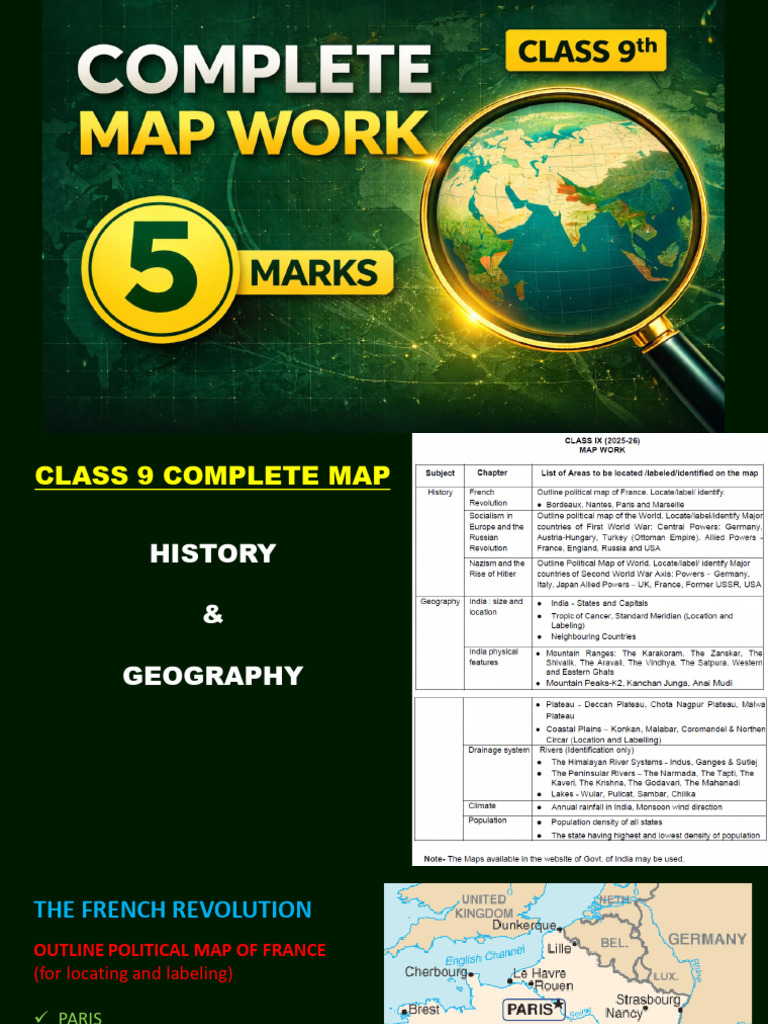 Complete Map Class 9 | PDF