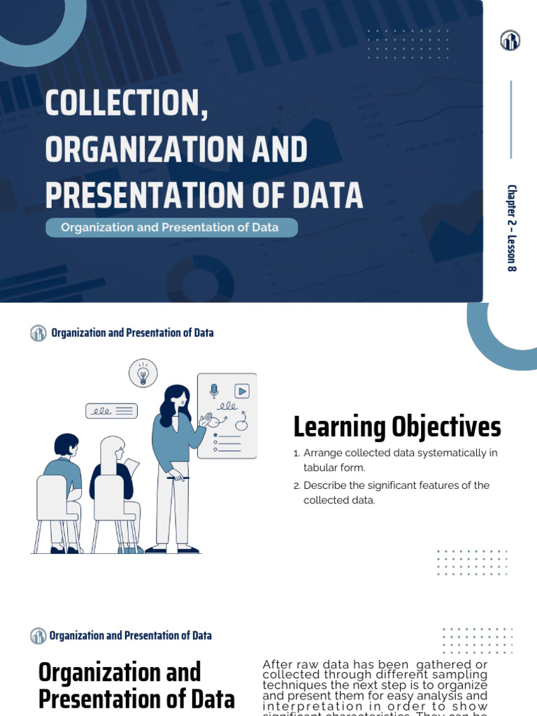 Lesson 8-10 - Organization and Presentation of Data | PDF | Interval ...