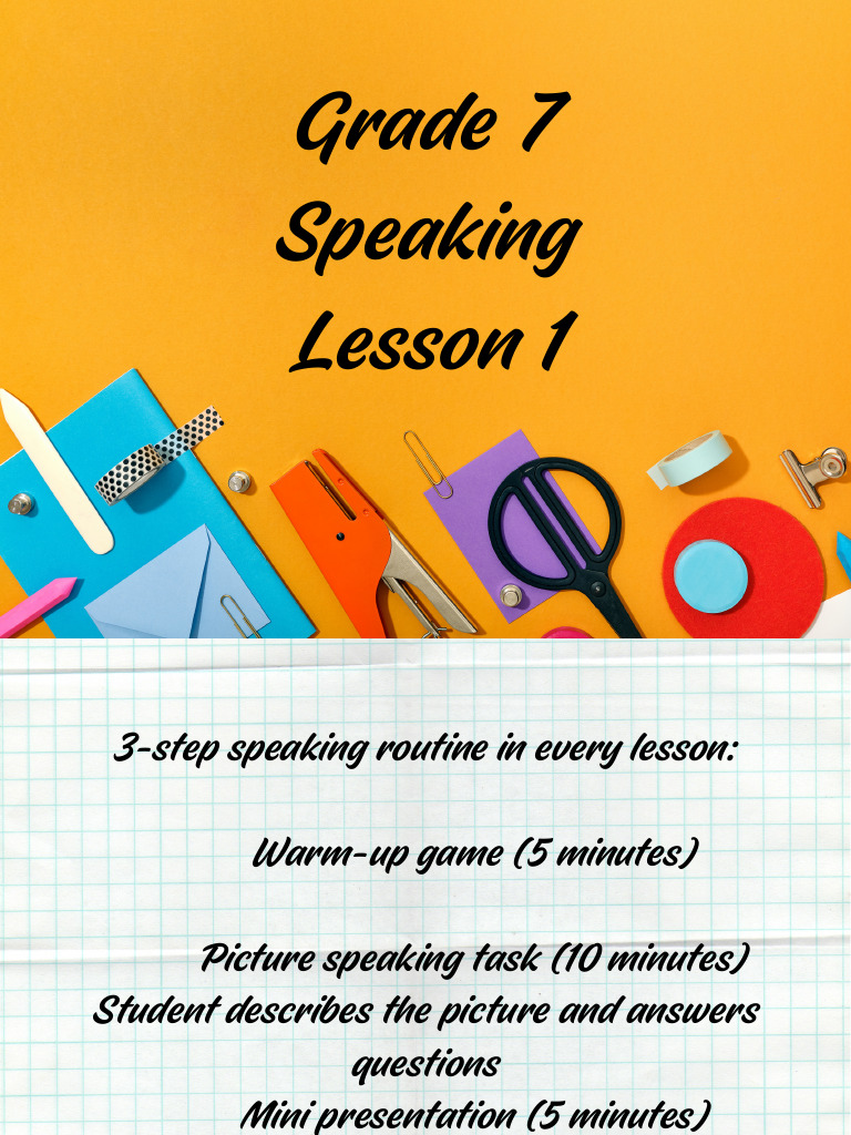 Grade7 Speaking Self Introduction-.Pptx - 20260316 - 132041 - 0000 | PDF