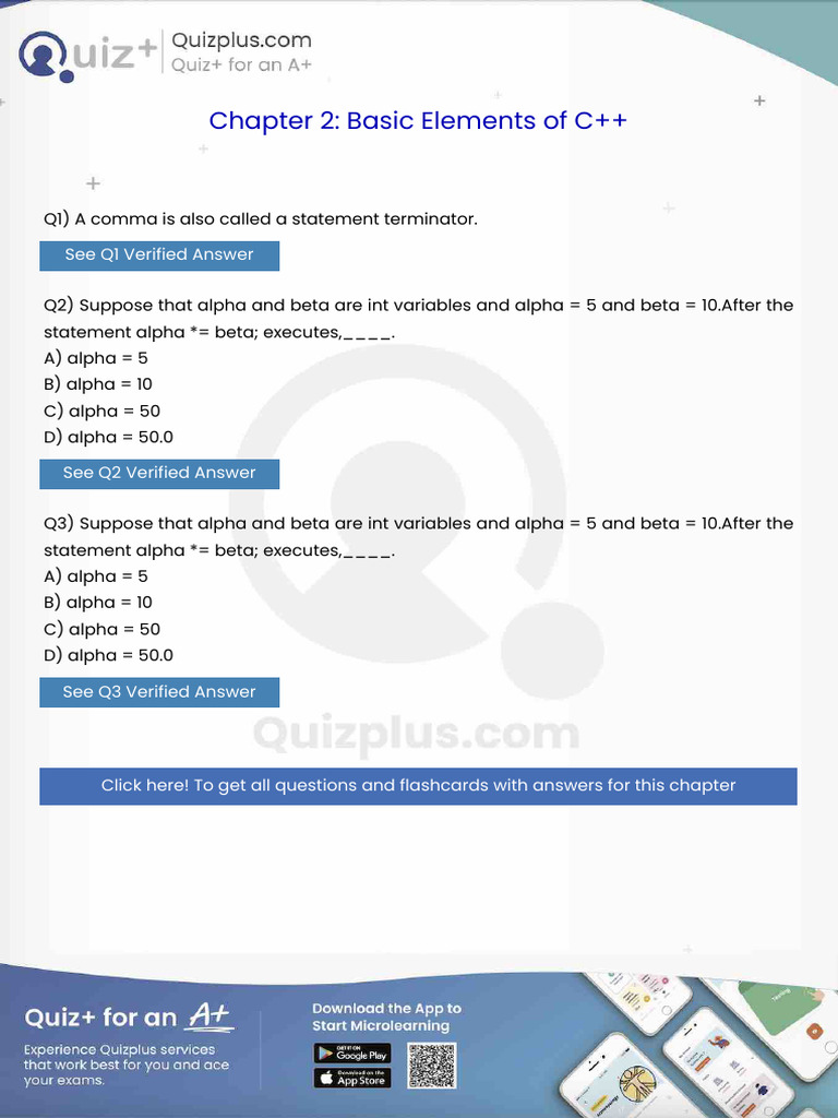 A Comma Is Also Called A Statement Terminator | PDF | C++ | Computer ...