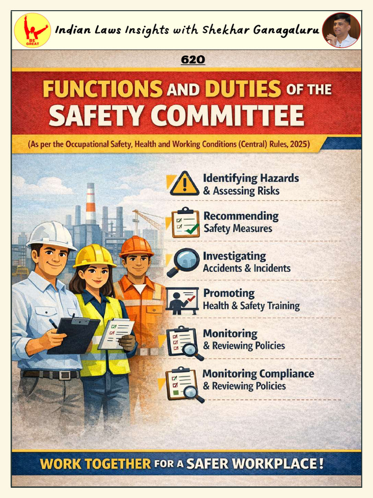 620 - Safety Committee Functions & Duties As Per Centeral Rules | PDF ...
