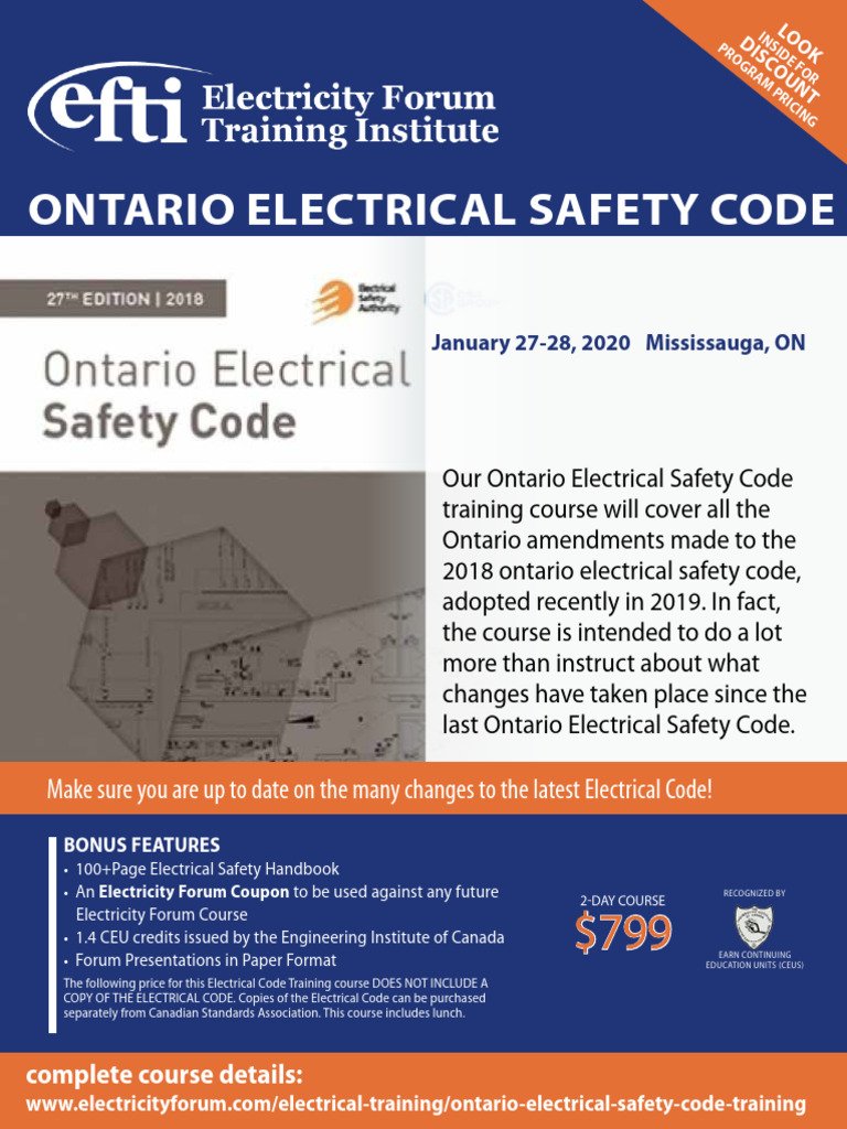 2020 Ontario Electrical Safety Code | PDF | Power Supply | Electricity