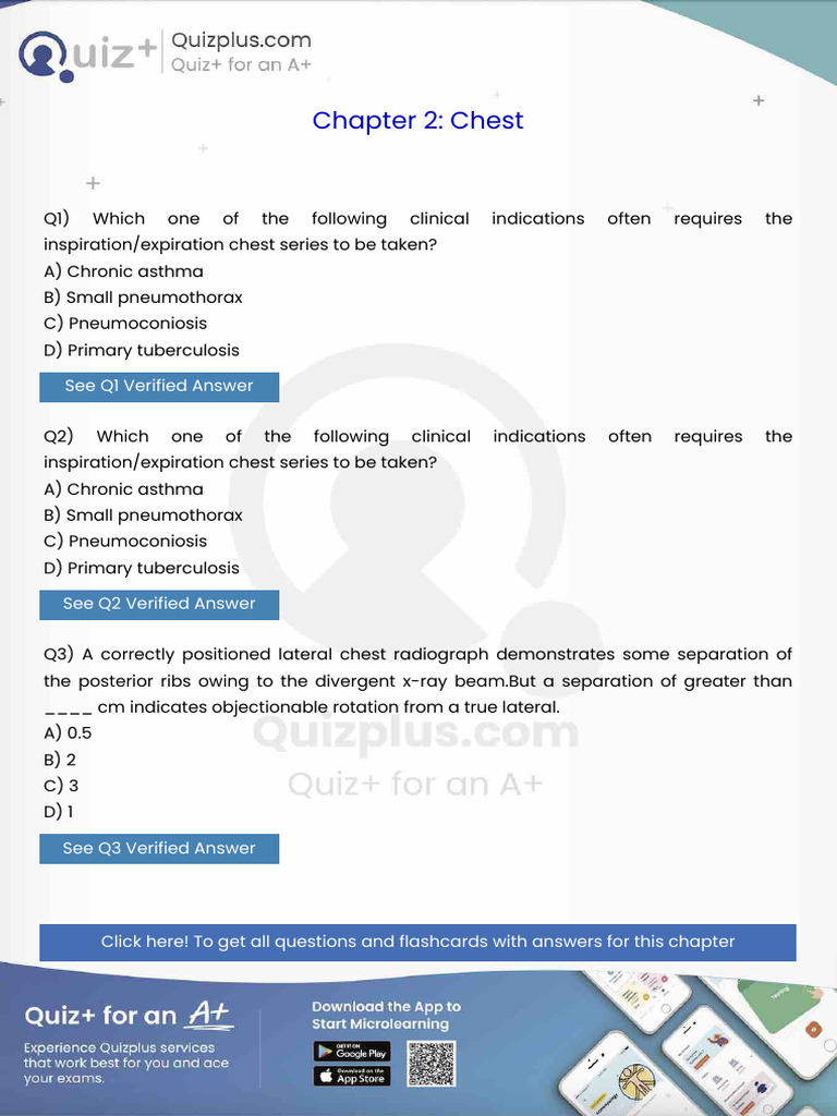 Which One of The Following Clinical Indications Often Requires The ...